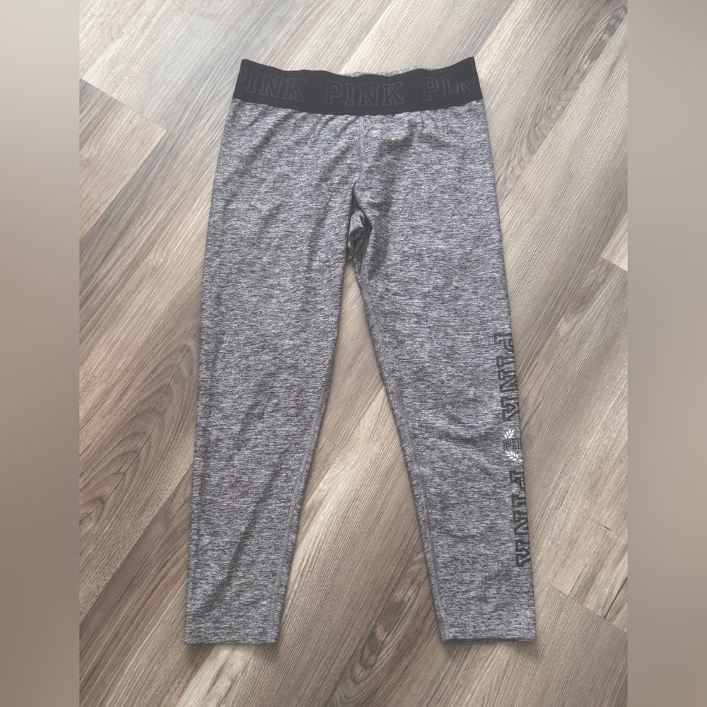 Victoria’s Secret PINK Ultimate Leggings Black Gray Medium